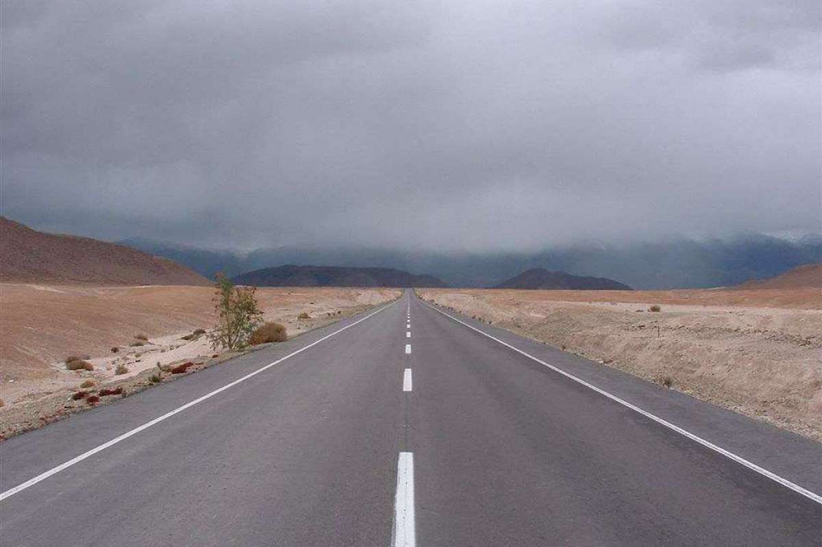 La route d’Arica à Putre 
