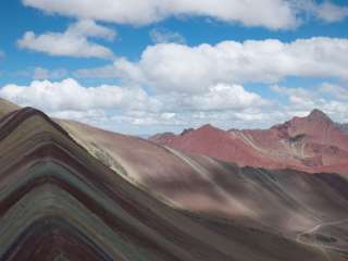 Vinicunca mountain climb. (Rainbow mountain)