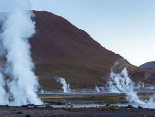 Tatio Geysers and Cejas and Tebenquinche Lagoons